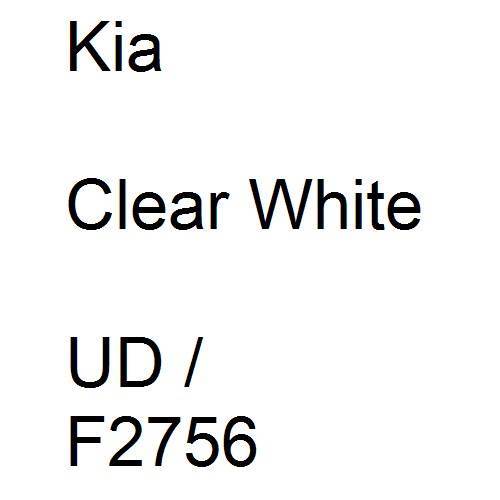 Kia, Clear White, UD / F2756.